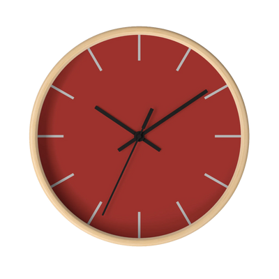 Brownish Red Wall Clock