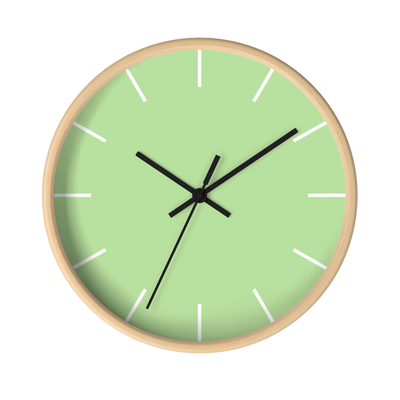 Fresh Green Mint Wall Clock