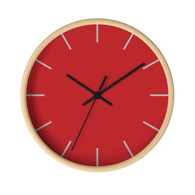 Traditional Red Wall Clock