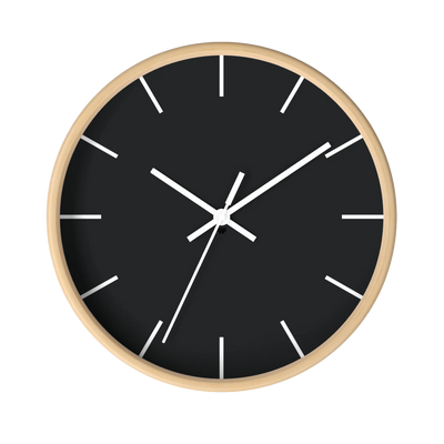 Black Carbon Fiber Wall Clock