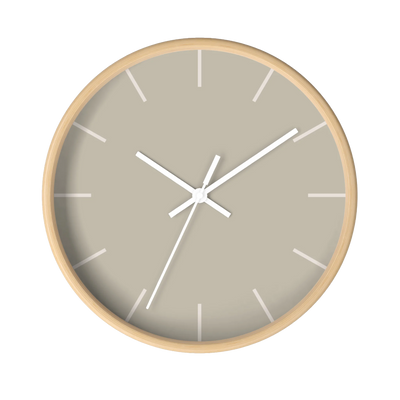 Ivory Grey Wall Clock