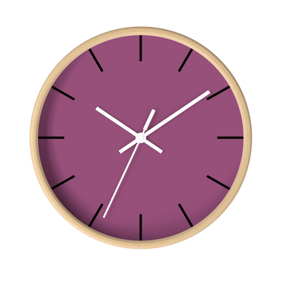 Plum Lavender Wall Clock