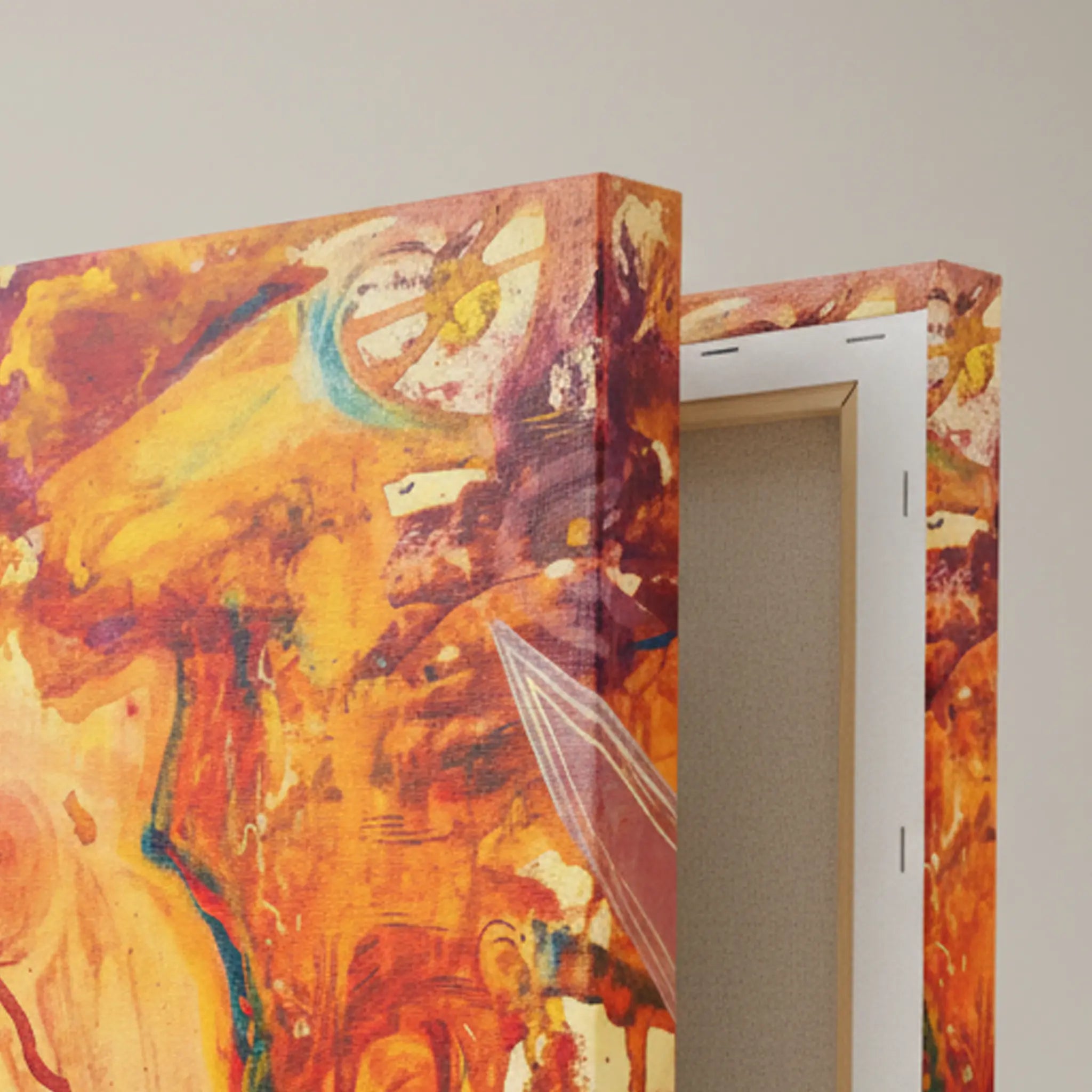 "WWW" Abstract Lady Canvas Art