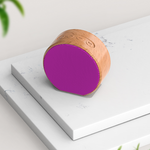 Load image into Gallery viewer, Wood Grain Bluetooth Speaker | Fuchsia Face

