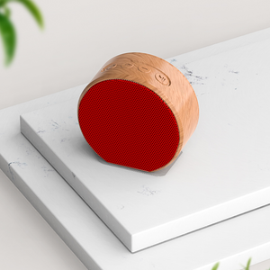 Red Face | Wood Grain Bluetooth Speaker