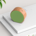 Load image into Gallery viewer, Wood Grain Bluetooth Speaker | Green Face
