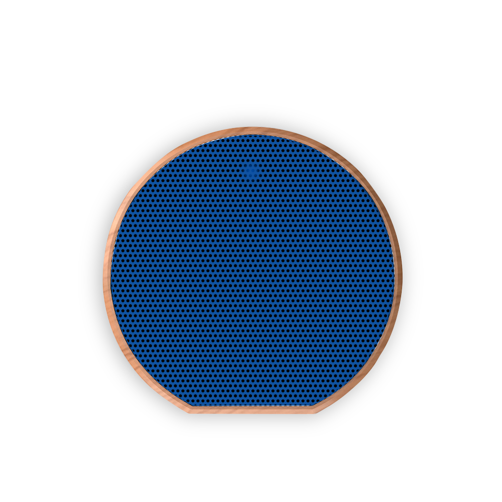 Blue Face | Wood Grain Bluetooth Speaker