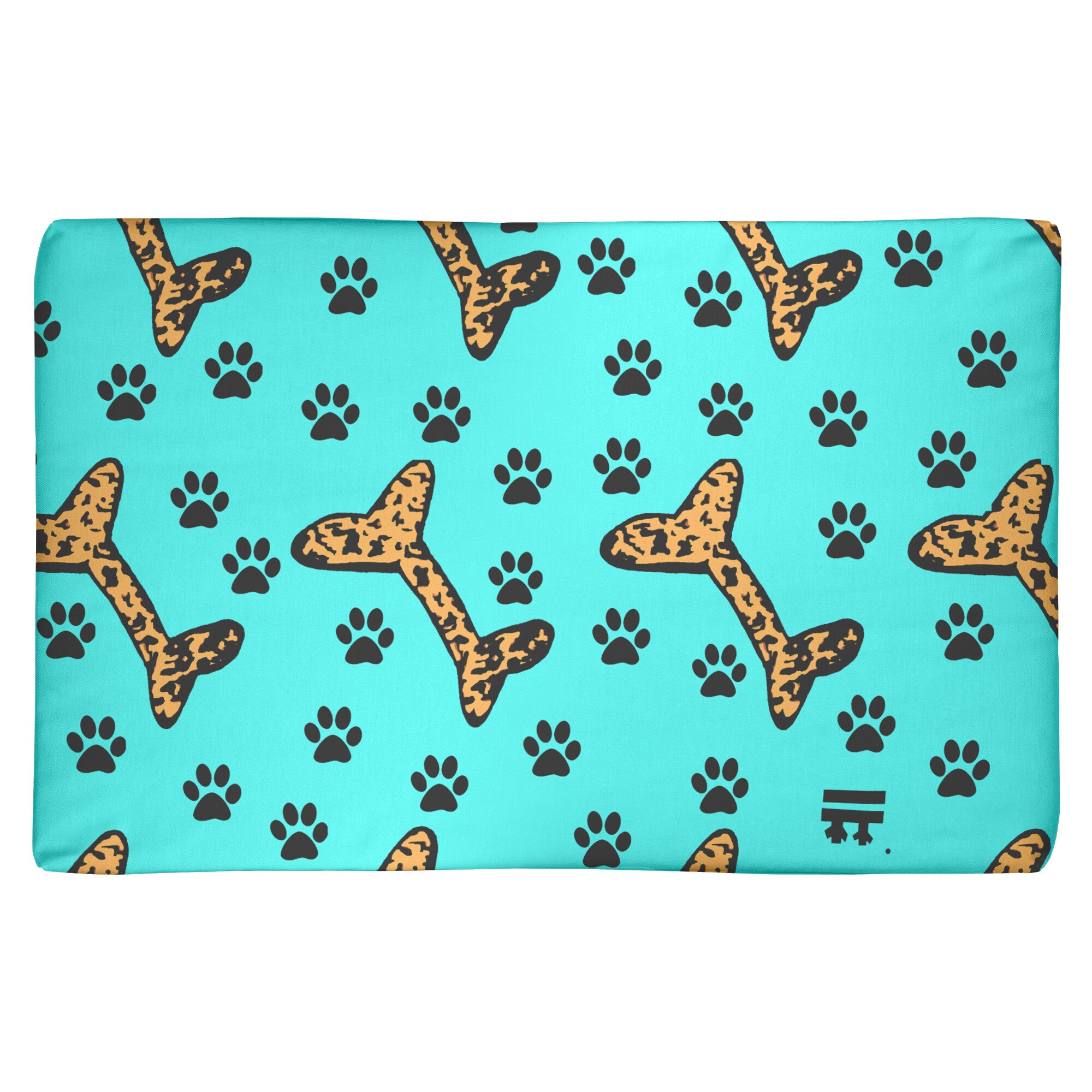 Aqua Cheetah |  "BonePaw" Pet Comfort Mat