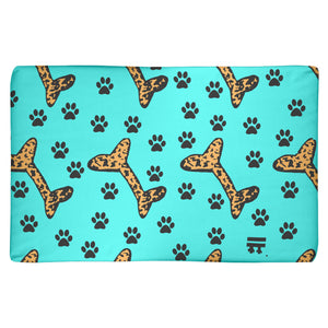 Aqua Cheetah |  "BonePaw" Pet Comfort Mat