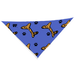 Load image into Gallery viewer, Jasmine Jackson Artwork ; Freebrd Original &quot;BonePaw&quot; Pet Bandanna   12&#39;x 26&#39;  Neon Aegean Blue
