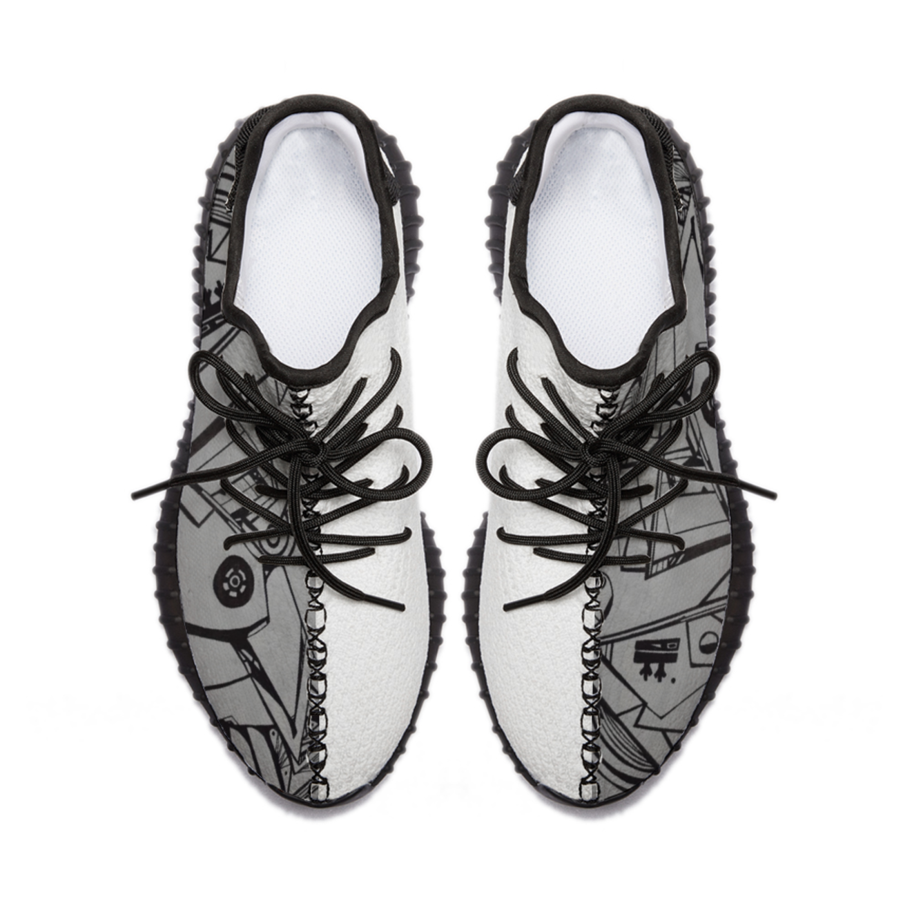 Jasmine Jackson Artwork #FREEBRD Original "Ecliptic" Printed on Textile vegan material lightweight breathable lace up shoes 