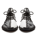 Load image into Gallery viewer, Jasmine Jackson Artwork #FREEBRD Original &quot;Ecliptic&quot; Printed on Textile vegan material lightweight breathable lace up shoes 
