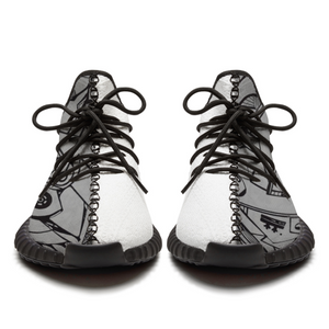 Jasmine Jackson Artwork #FREEBRD Original "Ecliptic" Printed on Textile vegan material lightweight breathable lace up shoes 