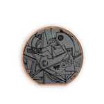 Load image into Gallery viewer, Jasmine Jackson Artwork #FREEBRD Original &quot;Ecliptic&quot; Printed on Wireless Bluetooth Speaker Wood Grain

