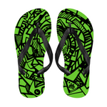 Load image into Gallery viewer, Lime Green &quot;Zonch&quot; | Adult Flip Flops
