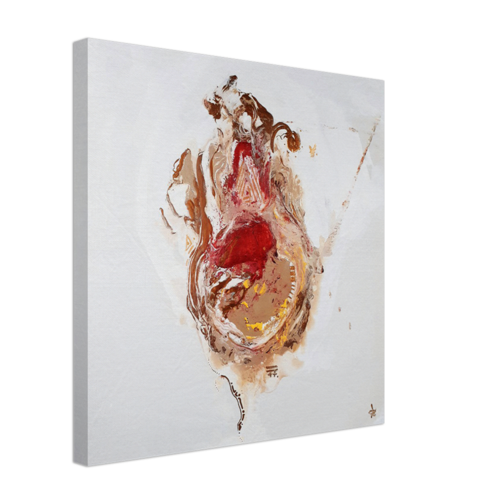 Jasmine Jackson Artwork ; Freebrd Original "Facelift"  | Modern Home Decor  | Canvas Print Visual Artwork  | Wooden frame has sustainably sourced (FSC certified) Material.  | 4 cm 1.6 in thick frame  | Shipped in protective packaging to ensure no damage during transportation.  | Mounting kit included