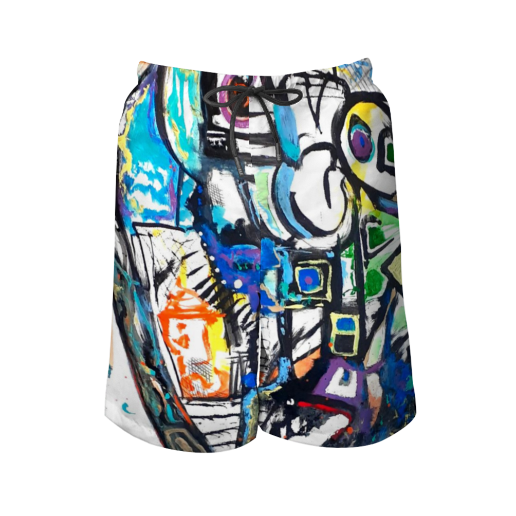 Jasmine Jackson Artwork FREEBRD Original "Frankly" Swim Trunks 