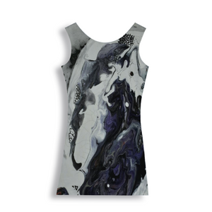 Jasmine Jackson Artwork FREEBRD Original "Lakia Lens" Printed on 92%poly | 8% Crew Neck Long Dress Tank Top Unisex