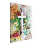 Load image into Gallery viewer, Jasmine Jackson Artwork ; Freebrd Original &quot;Mustard Seed&quot; | 28 x 40  | Modern Home Decor  | Canvas Print Visual Artwork   | Wood frame has sustainably sourced (FSC certified) materials  | Canvas has  4 cm | 1.6 in thick frame  | Shipped in protective packaging to ensure no damage during transportation.  | Mounting kit included
