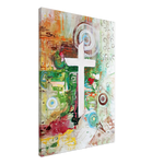 Load image into Gallery viewer, Jasmine Jackson Artwork ; Freebrd Original &quot;Mustard Seed&quot; | 24 x 32  | Modern Home Decor  | Canvas Print Visual Artwork   | Wood frame has sustainably sourced (FSC certified) materials  | Canvas has  4 cm | 1.6 in thick frame  | Shipped in protective packaging to ensure no damage during transportation.  | Mounting kit included
