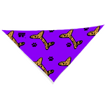 Load image into Gallery viewer, Jasmine Jackson Artwork ; Freebrd Original &quot;BonePaw&quot; Pet Bandanna   12&#39;x 26&#39;  Neon Purple 
