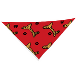 Load image into Gallery viewer, Jasmine Jackson Artwork ; Freebrd Original &quot;BonePaw&quot; Pet Bandanna   12&#39;x 26&#39;  Super Red
