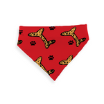 Load image into Gallery viewer, Jasmine Jackson Artwork ; Freebrd Original &quot;BonePaw&quot; Pet Bandanna   12&#39;x 26&#39;  Super Red

