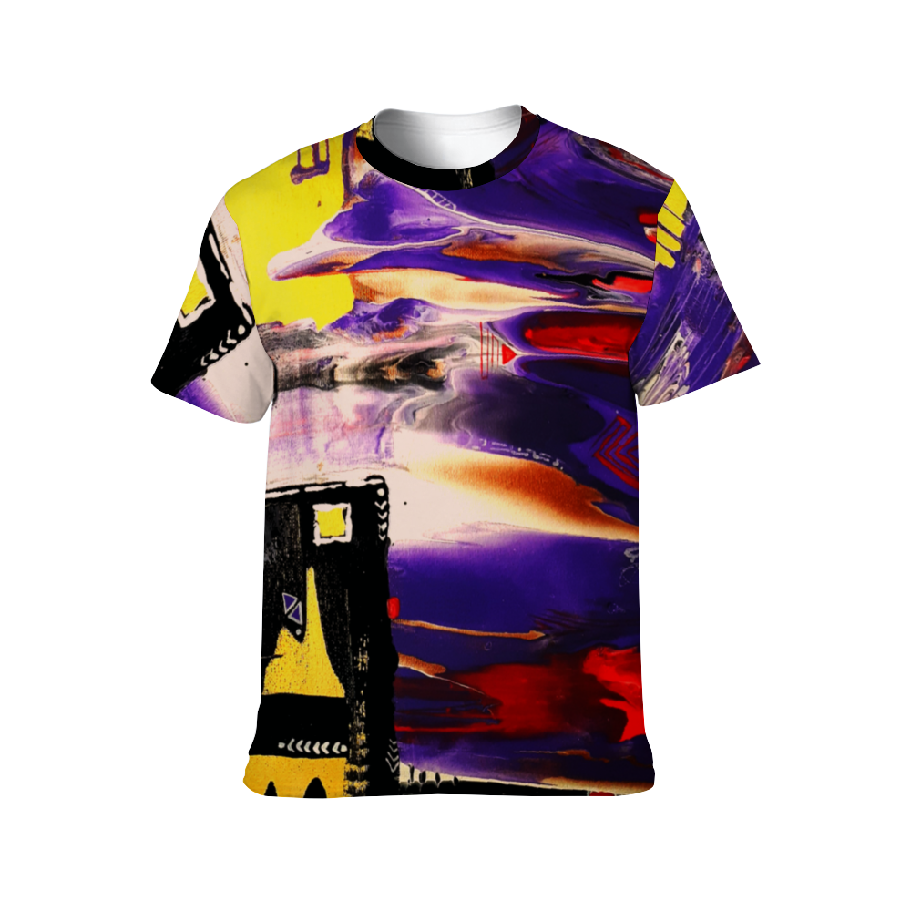 Jasmine Jackson Artwork Original FREEBRD  "Tribal Wave" Unisex |  Made from 100% Polyester | Soft  | Apparel | Firm Double-folded cuffs | Great thread work & neat thread lines | Breathable, does not shrink